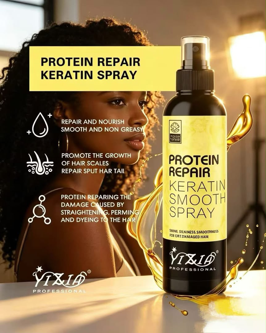 Protein repair keratin spray