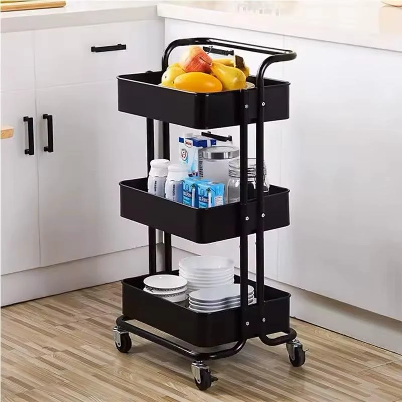 3-Tier Rolling Storage Utility Cart (Multi-Purpose Organizer Trolley)